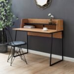 Moda Solid Wood Metal Desk
