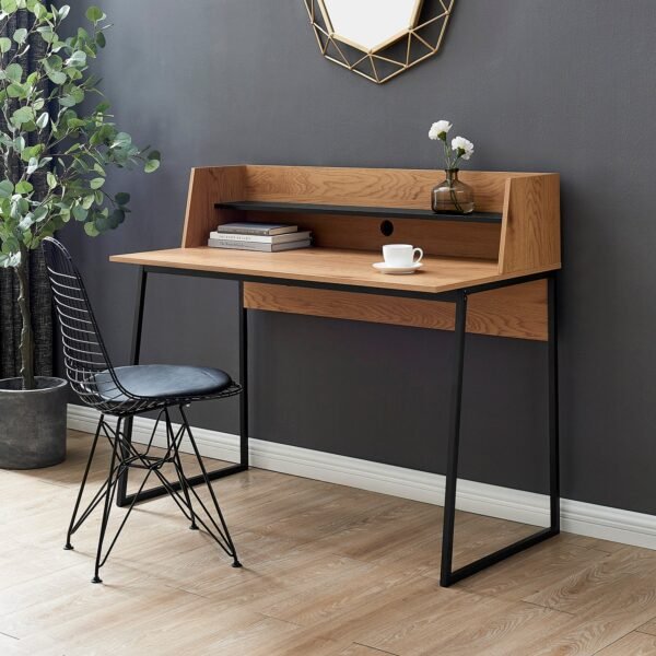Moda Solid Wood Metal Desk - Image 1