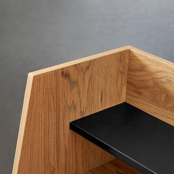 Moda Solid Wood Metal Desk - Image 3