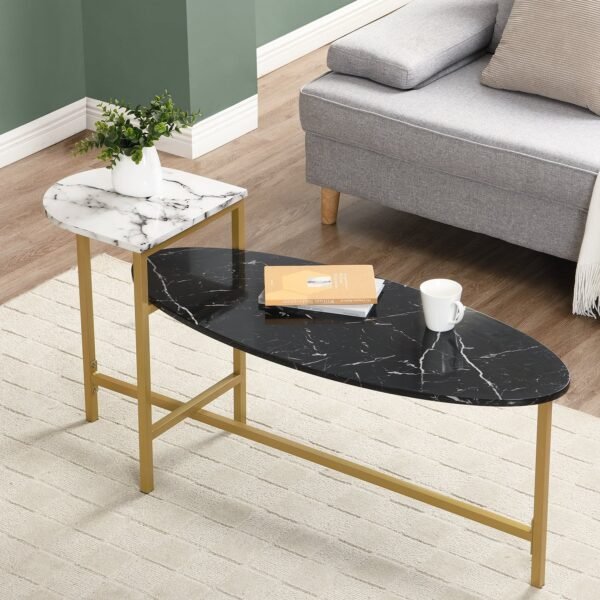 Siba Marble Metal Coffee Table - Image 1