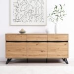 Bodo Solid Wood 3-Door 3-Drawer Large Sideboard