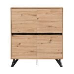 Bodo Solid Wood 4-Door Cabinet - Image 3
