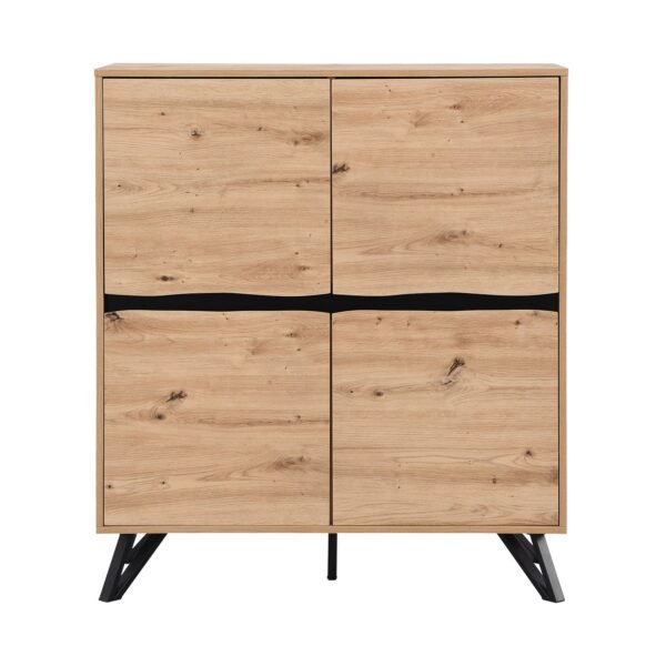 Bodo Solid Wood 4-Door Cabinet - Image 3