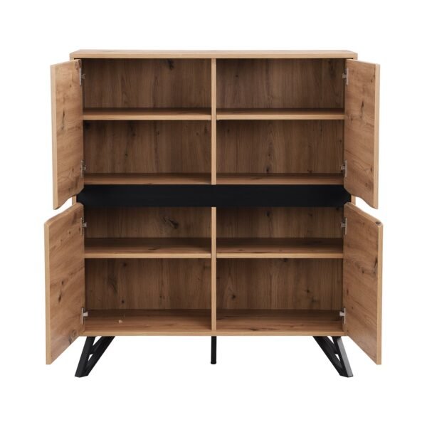 Bodo Solid Wood 4-Door Cabinet - Image 5