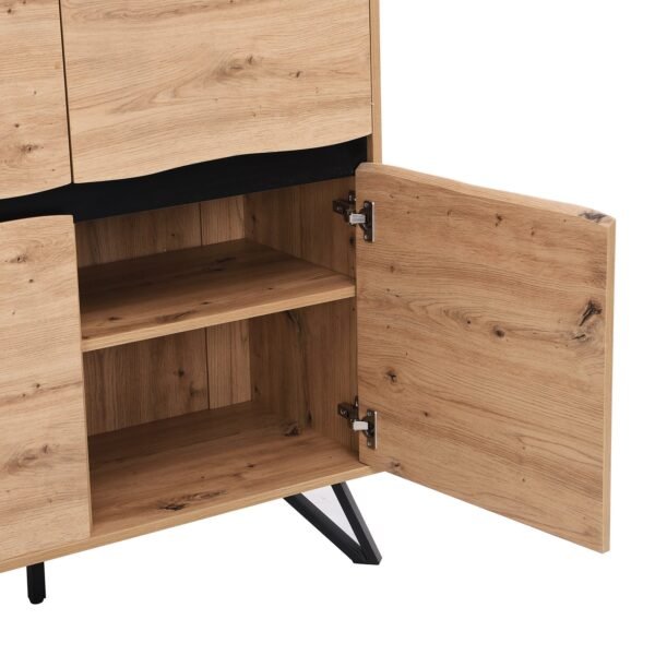Bodo Solid Wood 4-Door Cabinet - Image 7