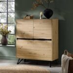 Bodo Solid Wood 4-Door Cabinet - Image 2