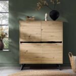 Bodo Solid Wood 4-Door Cabinet