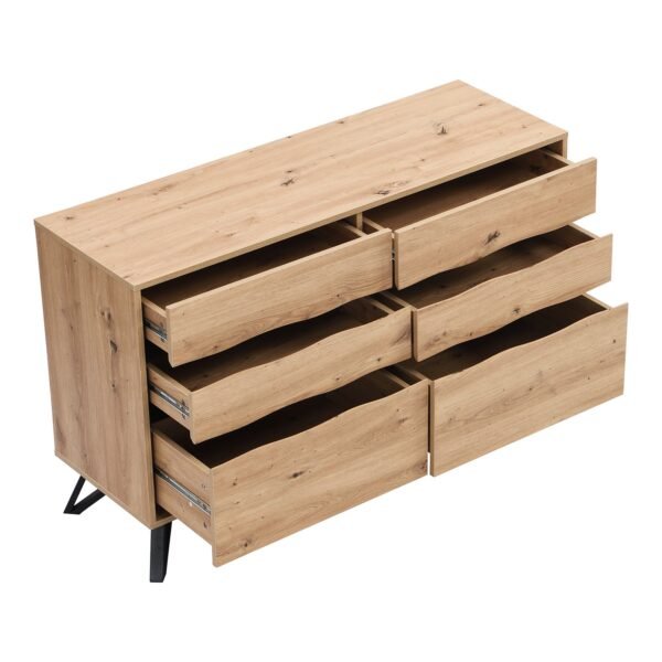 Bodo Solid Wood Chest of 6 Drawers - Image 5