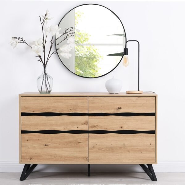 Bodo Solid Wood Chest of 6 Drawers - Image 1