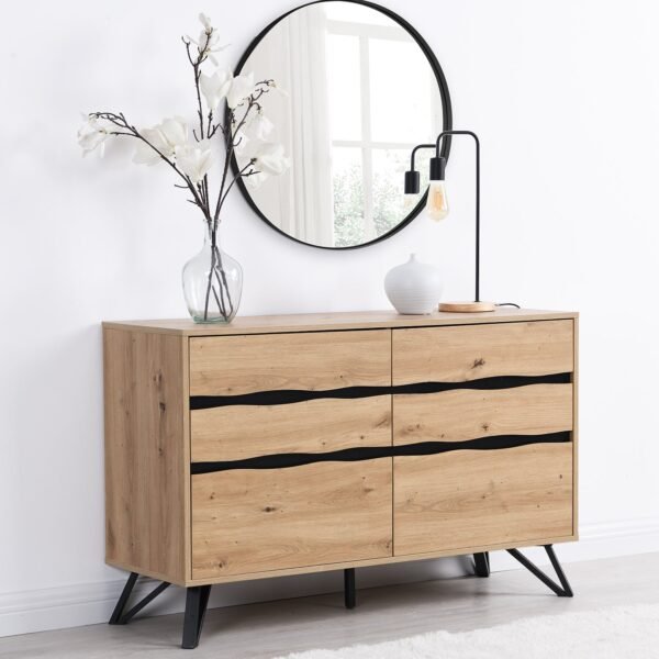 Bodo Solid Wood Chest of 6 Drawers - Image 2
