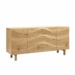 Boka Solid Wood 160 cm Wide 4 Door Sideboard - Image 3