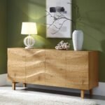 Boka Solid Wood 160 cm Wide 4 Door Sideboard