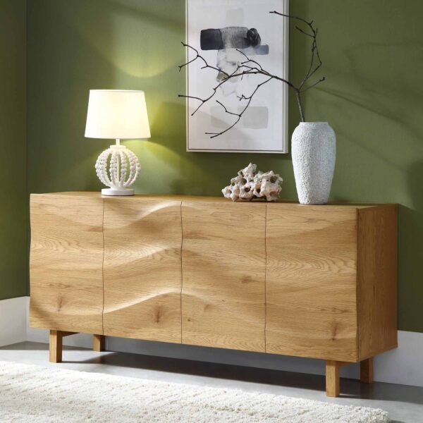Boka Solid Wood 160 cm Wide 4 Door Sideboard - Image 1