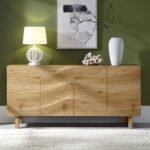 Boka Solid Wood 160 cm Wide 4 Door Sideboard - Image 2