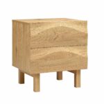 Boka Solid Wood 2-Drawer Bedside Table - Image 4