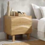 Boka Solid Wood 2-Drawer Bedside Table