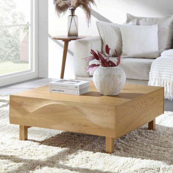 Boka Solid Wood 2-Drawer Coffee Table - Image 1