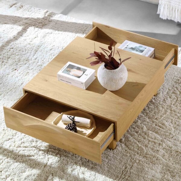 Boka Solid Wood 2-Drawer Coffee Table - Image 3