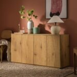 Luxe Solid Wood Curved Edge 150cm Wide Sideboard