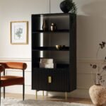 Riche Tall Bookcase with Doors