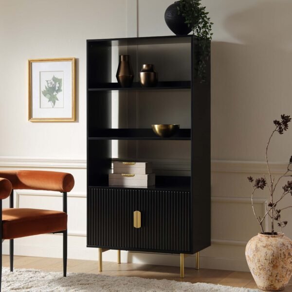Riche Tall Bookcase with Doors - Image 1