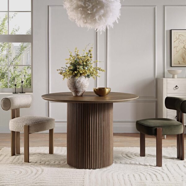 Round Pedestal Dining Table - Image 1