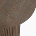 Round Pedestal Solid Wood Side Table - Image 7