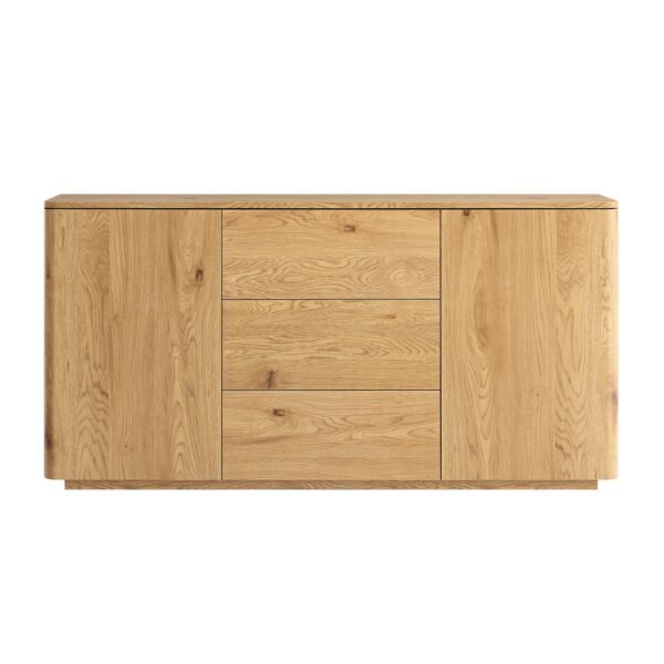 Luxe Curved Edge 2-Door 3-Drawer Wide Sideboard - Image 3