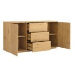 Luxe Curved Edge 2-Door 3-Drawer Wide Sideboard - Image 6
