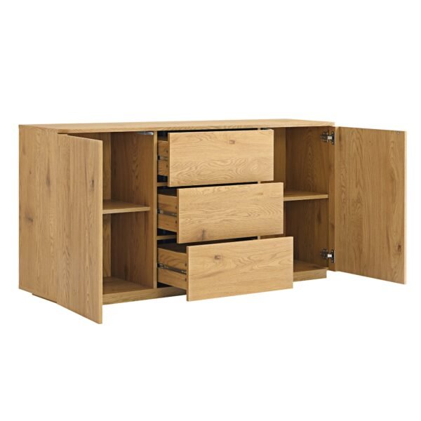 Luxe Curved Edge 2-Door 3-Drawer Wide Sideboard - Image 6