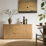 Luxe Curved Edge 2-Door 3-Drawer Wide Sideboard