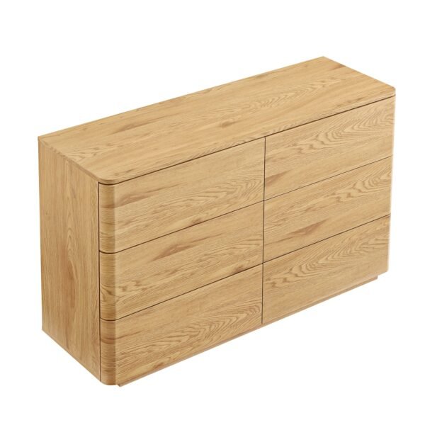 Rasa Curved Edge Chest of 6 Drawers - Image 6