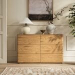 Rasa Curved Edge Chest of 6 Drawers