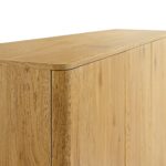 Luxe Solid Wood Curved Edge 4-Door Wardrobe - Image 7