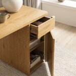 Rasa Curved Edge Desk with Storage - Image 5