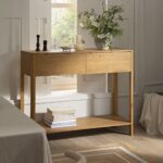 Luxe Curved Edge 2-Drawer Console Table - Image 2