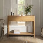 Luxe Curved Edge 2-Drawer Console Table