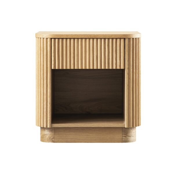 Midas Solid Wood 1-Drawer Bedside Table - Image 3