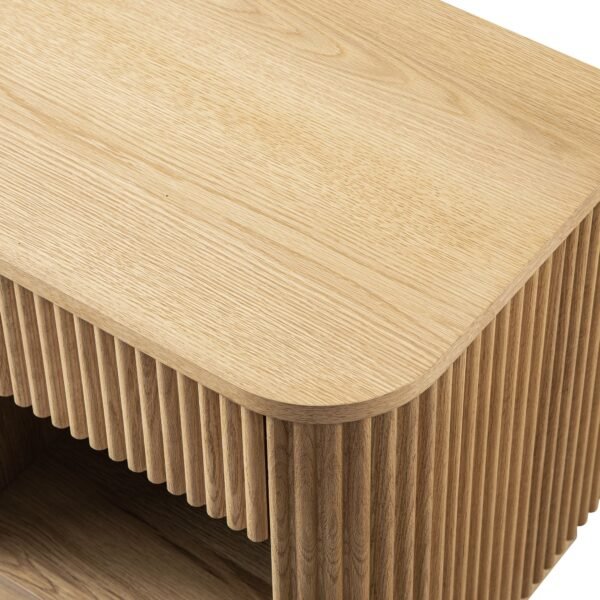 Midas Solid Wood 1-Drawer Bedside Table - Image 7