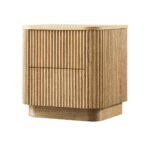 Midas Solid Wood Bedside Table - Image 9