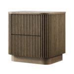 Midas Solid Wood Bedside Table - Image 4