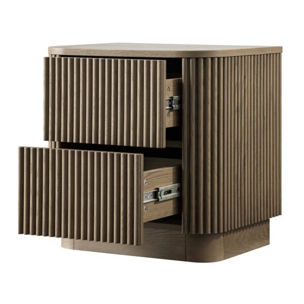 Midas Solid Wood Bedside Table - Image 7