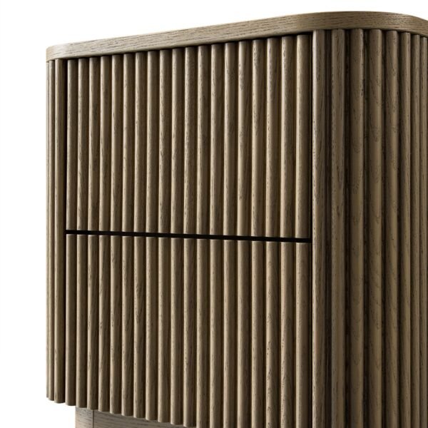 Midas Solid Wood Bedside Table - Image 5