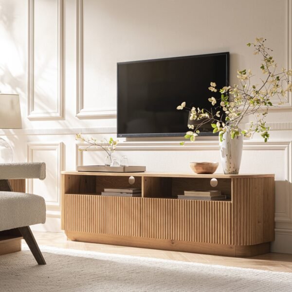 Midas Solid Wood 162cm TV Unit with Drawers - Image 2