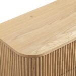 Fluted Solid Wood Chest of 5 Drawers - Image 8