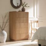 Fluted Solid Wood Chest of 5 Drawers - Image 2