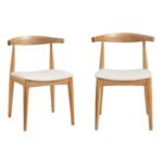 Sura Set of 2 Solid Wood Dining Chairs - Image 8