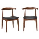 Sura Set of 2 Solid Wood Dining Chairs - Image 11