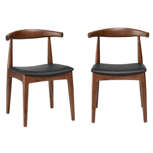 Sura Set of 2 Solid Wood Dining Chairs - Image 11