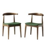 Sura Set of 2 Solid Wood Dining Chairs - Image 9